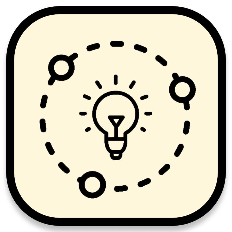lightbulb linked circle 