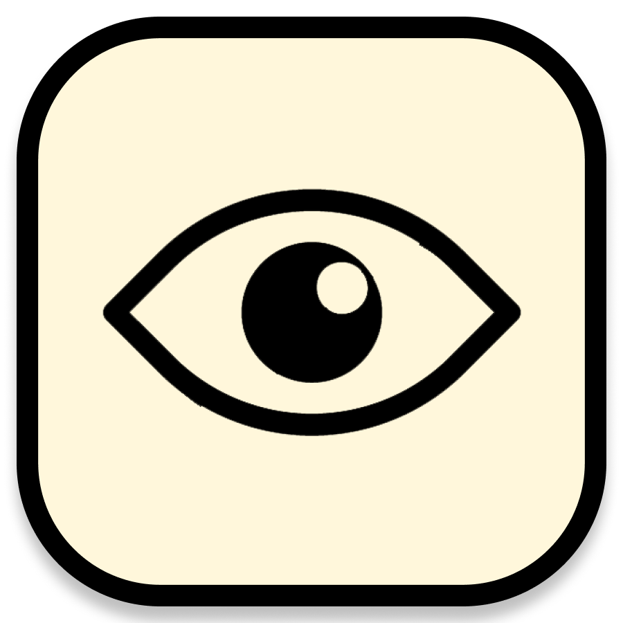 eye icon yellow