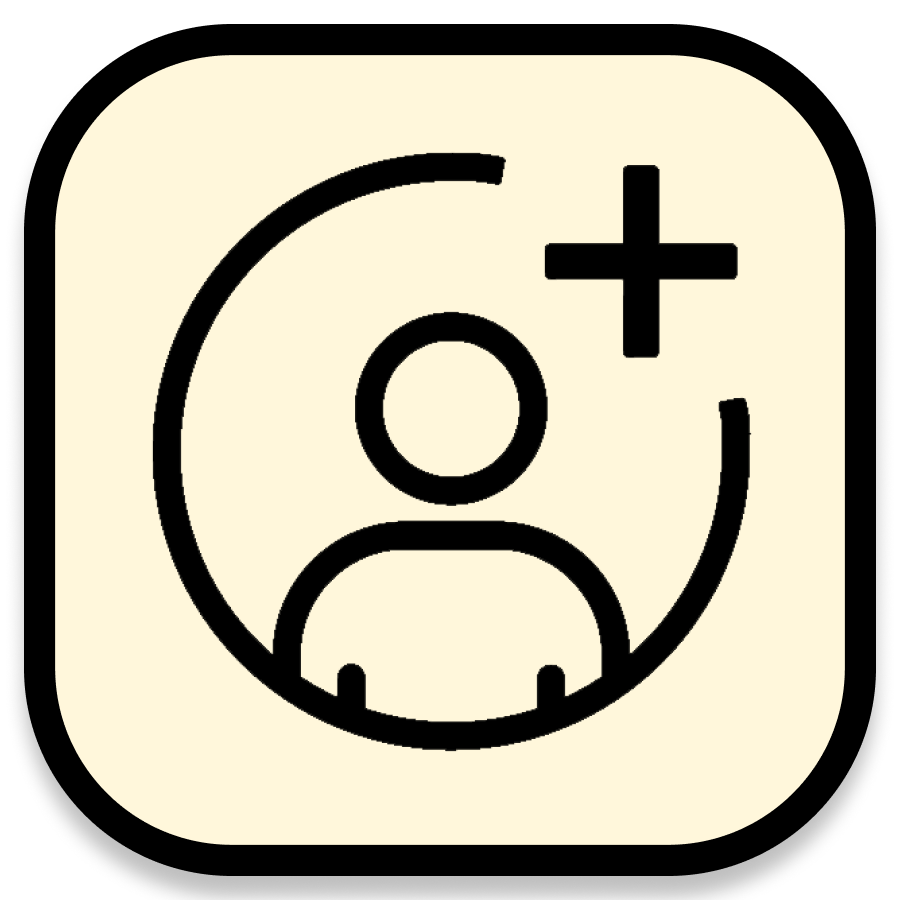 person plus icon follow